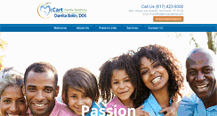 Desktop Screenshot of mccartdental.com